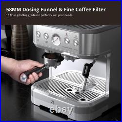 15 Bar Automatic Espresso Coffee Machine All In 1 Coffee Maker with Milk Frothe