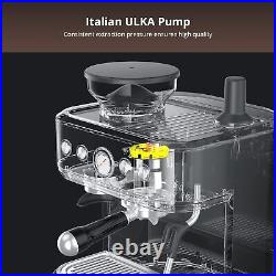 15 Bar Espresso Machine with Milk Frother Grinder Latte Cappuccino Coffee Maker