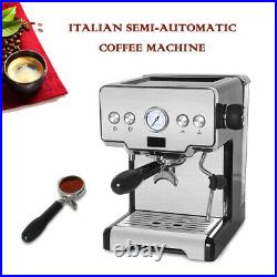 15 Bar Italian Semi-automatic Espresso Machine Coffee Maker Milk Steamer Home