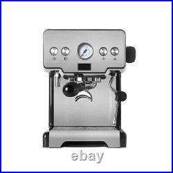 15 Bar Italian Semi-automatic Espresso Machine Coffee Maker Milk Steamer Home