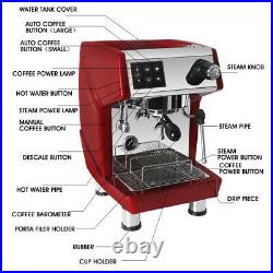 15 Bar Pump Italian Semi-automatic Espresso Coffee Machine Maker 1.7L Water Tank