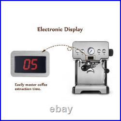 15 Bar Semi-Automatic Cappuccino Espresso Latte Coffee Makers Frother Machine
