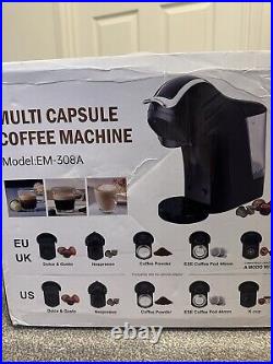 19 Bar 5in1 Multicapsule Espresso Coffee Machine EM-308A(Black-UK)