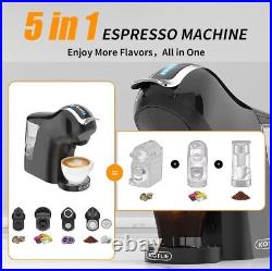 19 Bar 5in1 Multicapsule Espresso Coffee Machine for Nespresso/Dolce