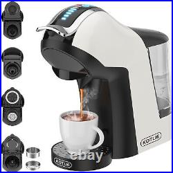 19 Bar 5in1 Multicapsule Espresso Coffee Machine for Nespresso/Dolce White-uk