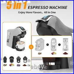 19 Bar Espresso 5in1 Automatic Coffee Machine for Nespresso Original/Dolce Gusto