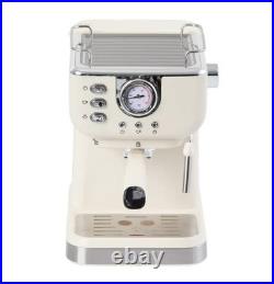 20Bar Espresso Coffee Machine HomeGrinder Retro Restaurant Cafe Style DrinkMaker