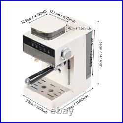 20 Bar Bean-to-Cup Espresso Machine Professional Coffee Maker Built-In Grinder