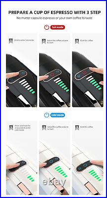 20-Bar Coffee Machine Espresso Maker Caffé Barista Pro Pump Frothing Wand