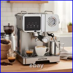 20 Bar Espresso & Cappuccino Coffee Machine with Milk Frother 1350W 1.6L Tank