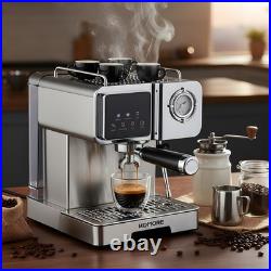 20 Bar Espresso & Cappuccino Coffee Machine with Milk Frother 1350W 1.6L Tank