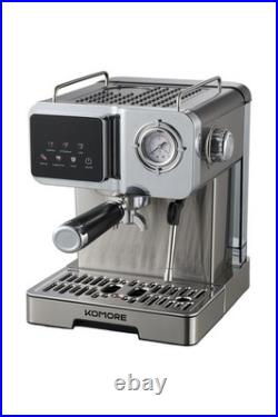 20 Bar Espresso & Cappuccino Coffee Machine with Milk Frother 1350W 1.6L Tank