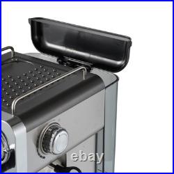 20 Bar Espresso & Cappuccino Coffee Machine with Milk Frother 1350W 1.6L Tank