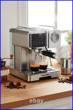 20 Bar Espresso & Cappuccino Coffee Machine with Milk Frother 1350W 1.6L Tank
