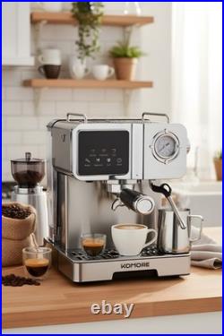 20 Bar Espresso & Cappuccino Coffee Machine with Milk Frother 1350W 1.6L Tank