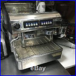 2 Group Espresso Coffee Machine + Bean Grinder + Brita Filter + Handles