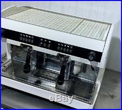 2 Group Automatic Commercial Coffee Espresso Machine Single Phase Tall Cup