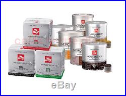 378 Capsules illy coffee for iperespresso machine 18 cans assorted espresso
