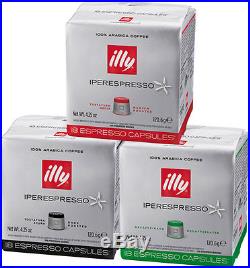 378 Capsules illy coffee for iperespresso machine 18 cans assorted espresso