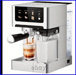 3-In-1 Commercial Espresso Machines & Coffee Makers 20 Bar, with Automatic Milk