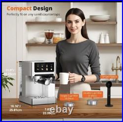 3-In-1 Commercial Espresso Machines & Coffee Makers 20 Bar, with Automatic Milk