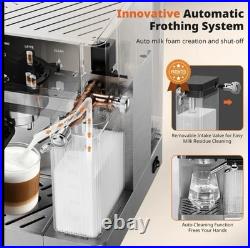 3-In-1 Commercial Espresso Machines & Coffee Makers 20 Bar, with Automatic Milk