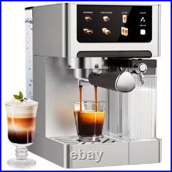 3-In-1 Stainless Steel Espresso Machines & 20 Bar Coffee Maker With Milk Frother