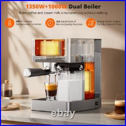 3-In-1 Stainless Steel Espresso Machines & 20 Bar Coffee Maker With Milk Frother