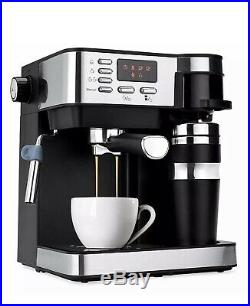 3-in-1 15-Bar Espresso, Drip Coffee, and Cappuccino Latte Maker Machine