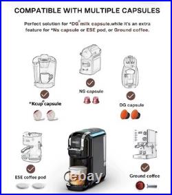 5-in-1 Multi Capsule Coffee Machine 20 Bar Espresso Maker Pod & Ground Use