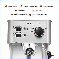 AICOK Espresso Machine, Cappuccino Maker, Latte Coffee Maker, Moka Maker, Espr