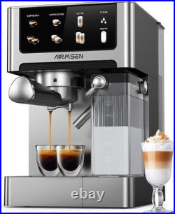 AIRMSEN 20 Bar Espresso Machine with Automatic Milk Frother for Home, Cappucc AIRMSEN 20 Bar Espresso Machine with Automatic Milk Frother for Home, Cappucc