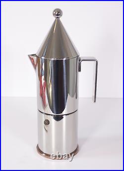 ALESSI La Conica Espresso Coffee Maker 6 Cup Aldo Rossi, Unused with Paperwork