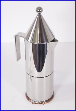 ALESSI La Conica Espresso Coffee Maker 6 Cup Aldo Rossi, Unused with Paperwork