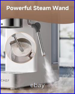 AMZCHEF Coffee Machine 20 Bar, 1350W Espresso Machine with LED Touch Screen