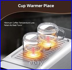 AMZCHEF Coffee Machine 20 Bar, 1350W Espresso Machine with LED Touch Screen