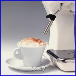 ARIETE Retro Espresso Coffee Machine with Milk Frother, Vintage Cream