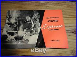 ATOMIC COFFEE MACHINE RARE VINTAGE 1950'S SASSOON & CO CAPUCCINO ESPRESSO