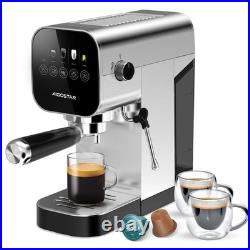 Aigostar 20Bar Espresso Coffee Machine for Capsule & Ground Coffee, Cappuccino & Aigostar 20Bar Espresso Coffee Machine for Capsule & Ground Coffee, Cappuccino &