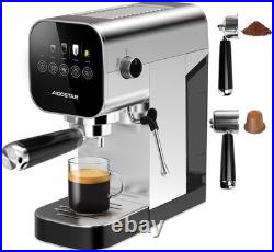 Aigostar 20Bar Espresso Coffee Machine for Capsule & Ground Coffee, Cappuccino