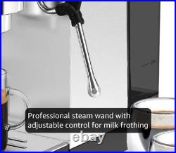 Aigostar 20Bar Espresso Coffee Machine for Capsule & Ground Coffee, Cappuccino