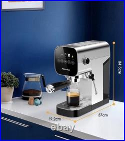 Aigostar 20Bar Espresso Coffee Machine for Capsule & Ground Coffee, Cappuccino