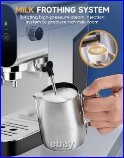 Aigostar 20Bar Espresso Coffee Machine for Capsule & Ground Coffee, Cappuccino