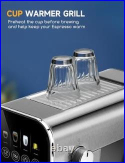 Aigostar 20Bar Espresso Coffee Machine for Capsule & Ground Coffee, Cappuccino