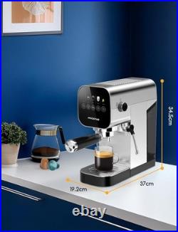 Aigostar 20Bar Espresso Coffee Machine for Capsule & Ground Coffee, Cappuccino