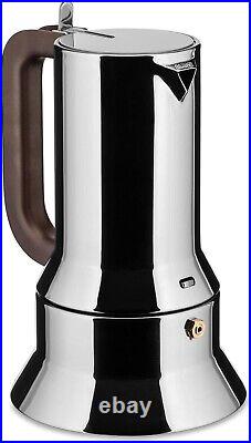 Alessi 6-Cup Espresso Coffee Maker in 18/10 Stainless Steel Mirror Polished