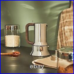 Alessi 6-Cup Espresso Coffee Maker in 18/10 Stainless Steel Mirror Polished