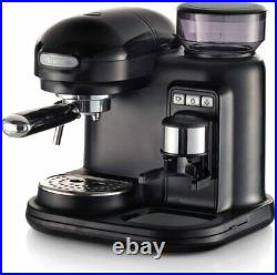 Ariete 1318B Moderna Espresso Machine, Barista Style Coffee Maker Black