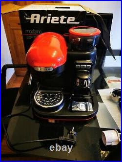 Ariete 1318 Moderna Espresso Coffee Machine with Grinder Red (00M131800AR0)