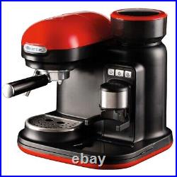 Ariete Moderna Barrista Bean Coffee Machine Grinder Integrated 15 bar 1318 Red